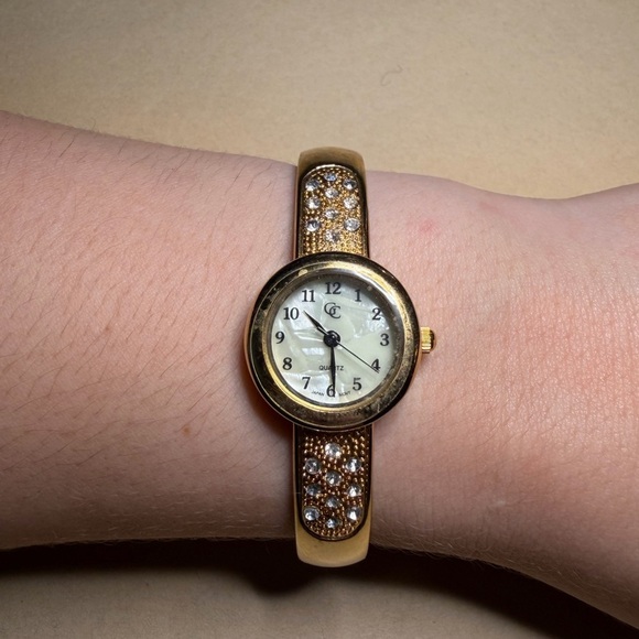 Gold Coast Accessories - Gold Coast Gold & Rhinestone Watch